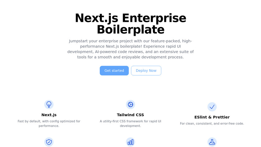 Next.js Enterprise Boilerplate Landing Page