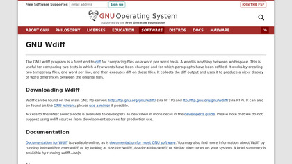 GNU Wdiff image