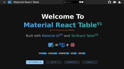 Material React Table image