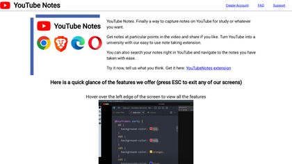 YouTubeNotes image