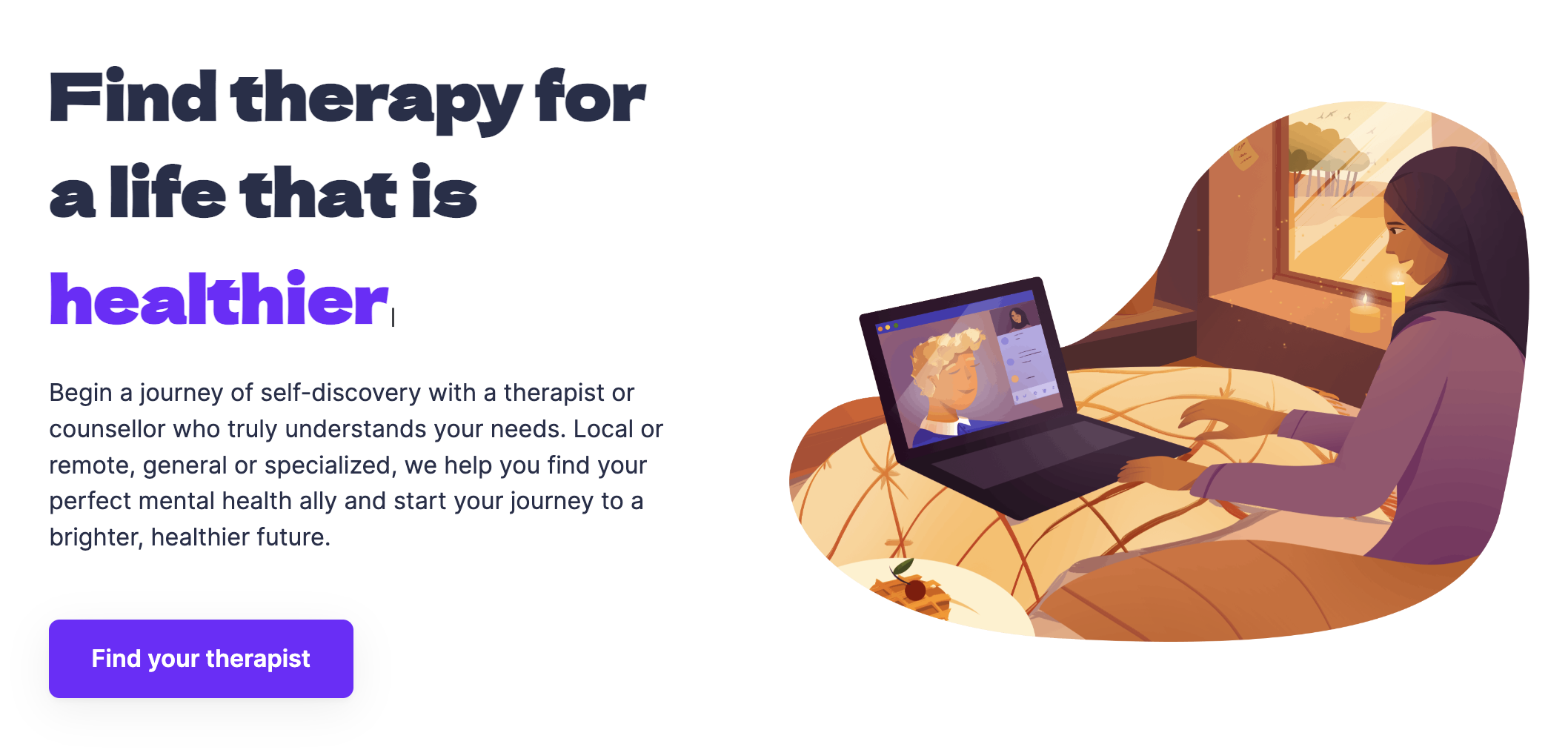 GetTherapy.in Landing page
