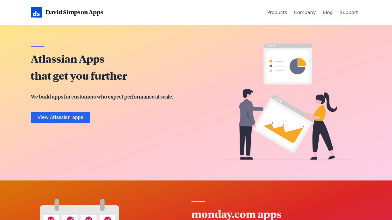David Simpson Apps Landing page