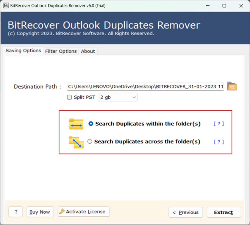 BitRecover Outlook Duplicates Remover Landing Page