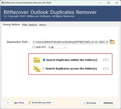 BitRecover Outlook Duplicates Remover image