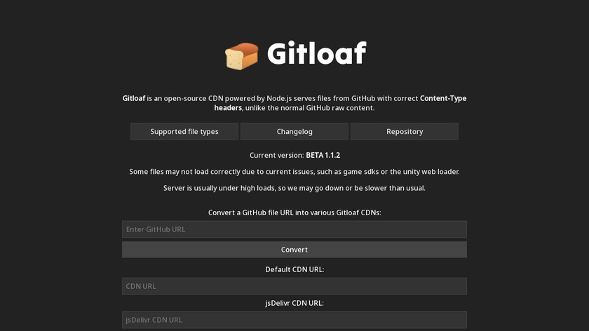 GitLoaf Landing Page