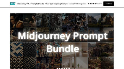 Midjourney V 5.1 Prompts Bundle screenshot