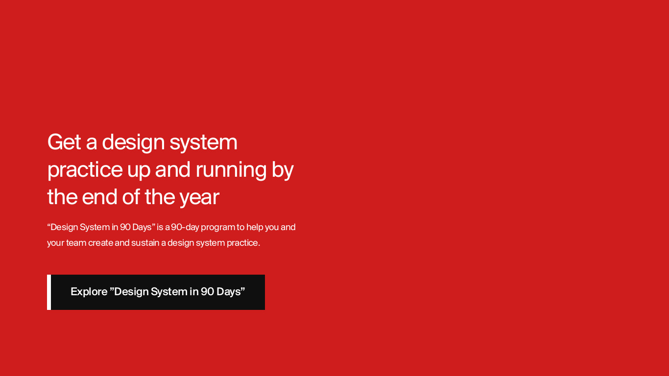 Design System University Landing page