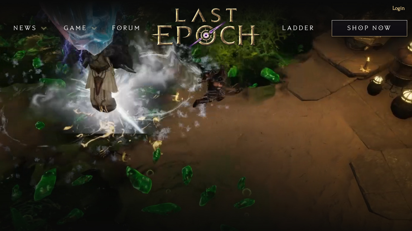 Last Epoch Landing page