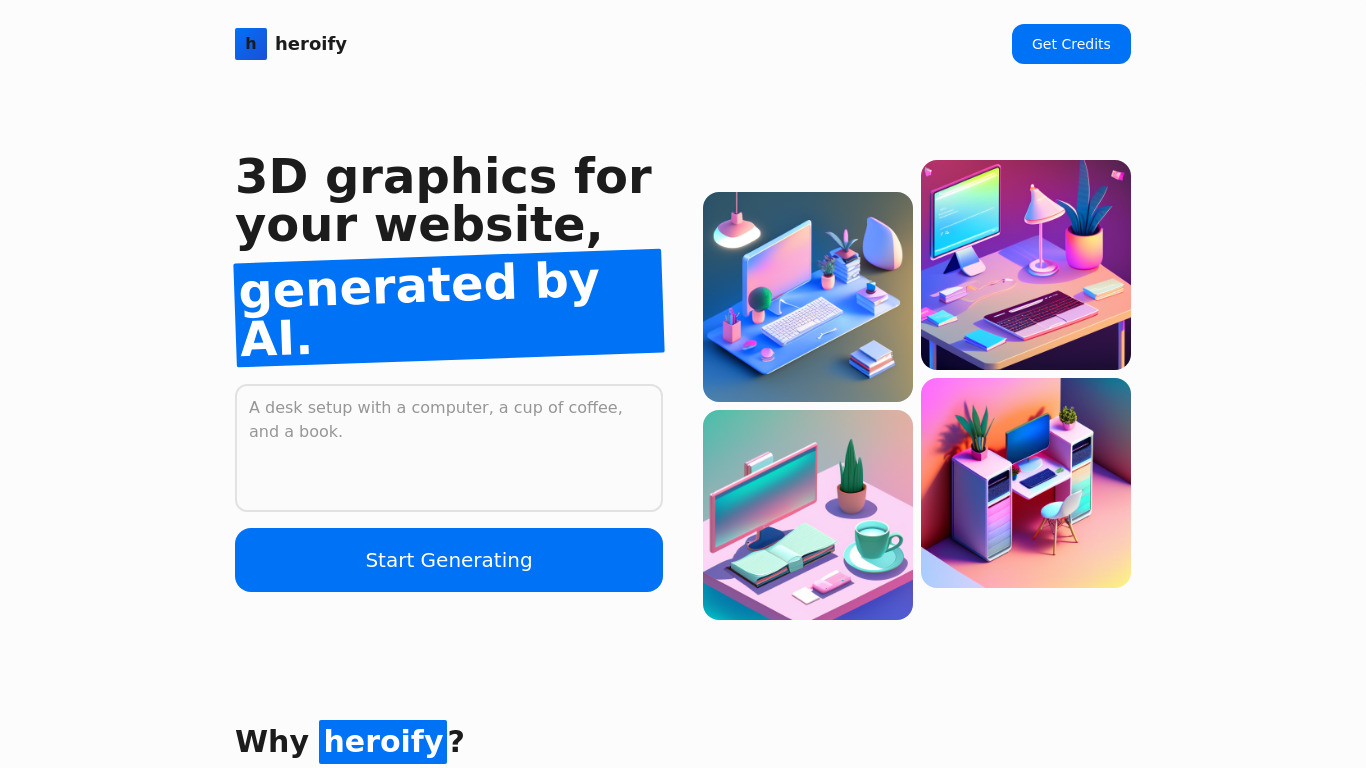heroify Landing page