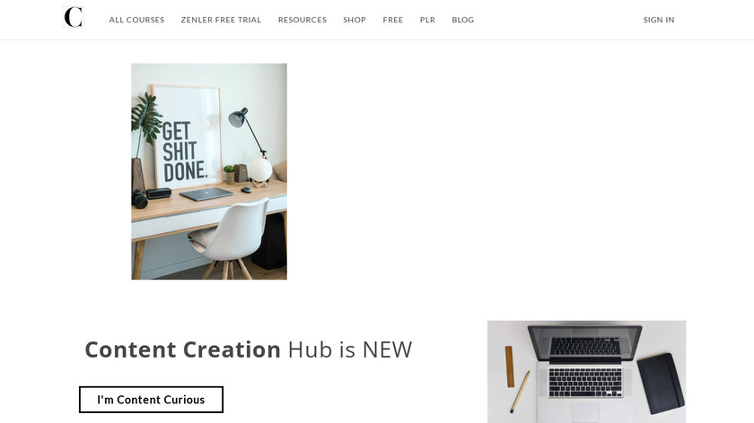 Content Creation Hub Landing Page