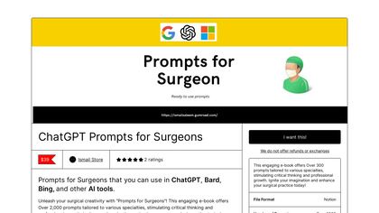 Prompts for Surgeon image