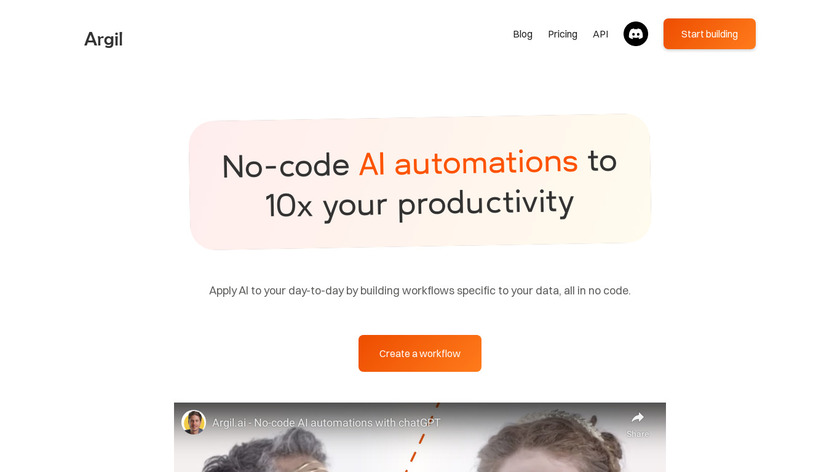 Argil AI Landing Page