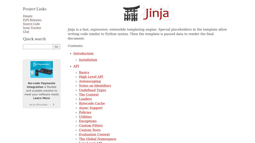 Jinja Landing Page