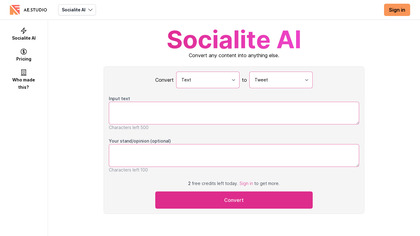 Socialite AI screenshot