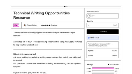 Technical Writing Opportunities Resource image