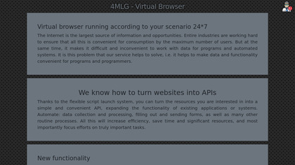 4MLG - web automation image