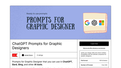 Prompts for Graphic Designer image