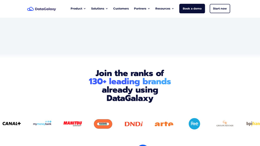 DataGalaxy Landing Page