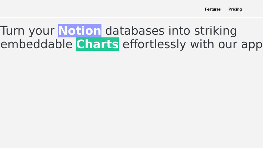 NotionCharty Landing Page