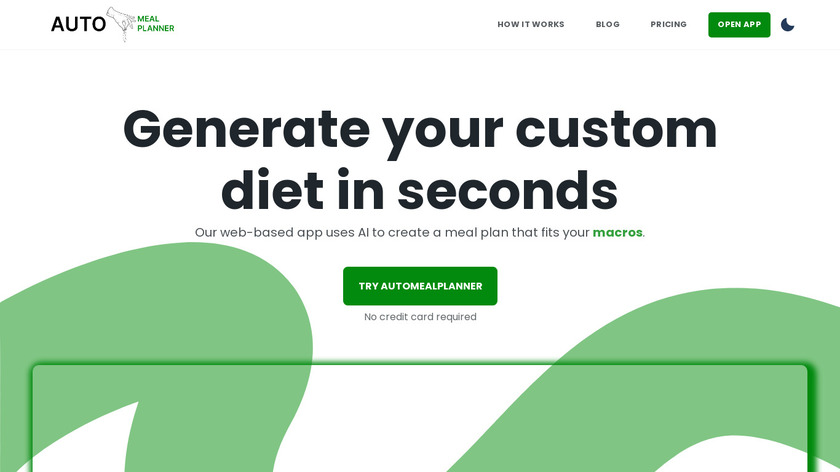 automealplanner Landing Page