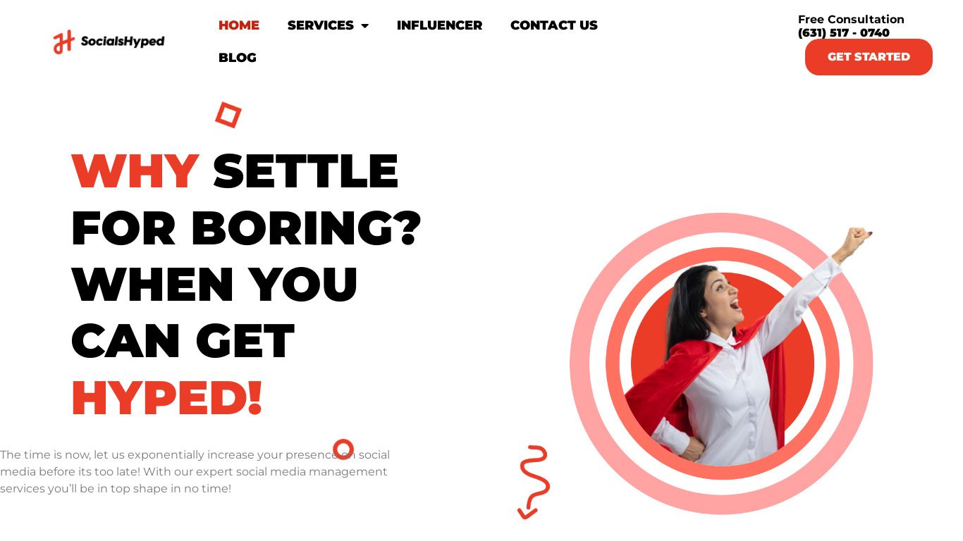 Content Creation Landing page