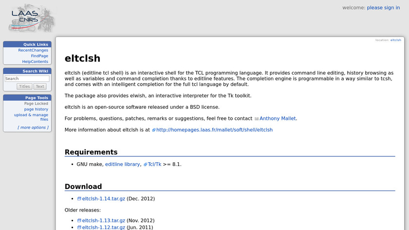 eltclsh Landing Page