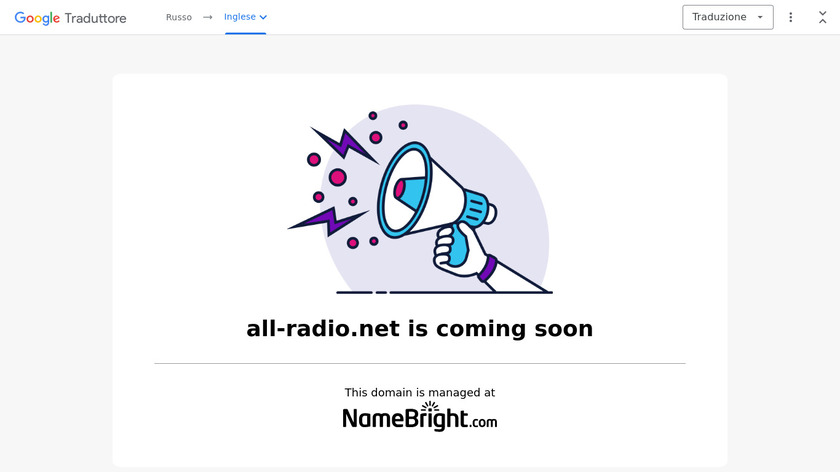 Allradio Landing Page