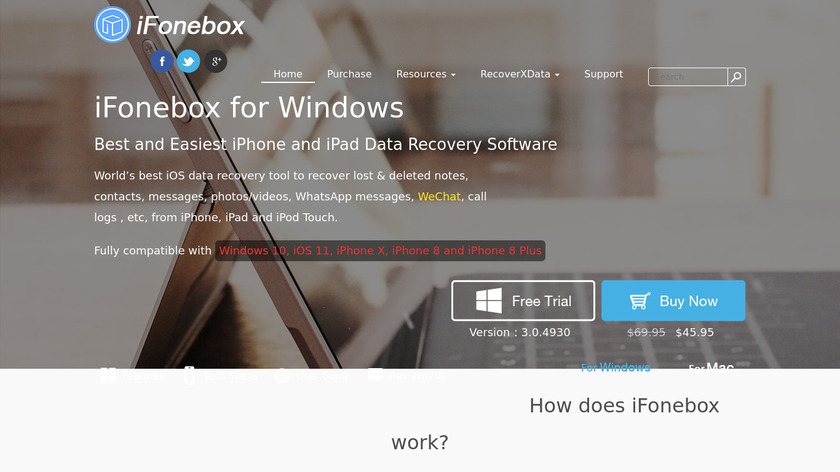 iFonebox Landing Page