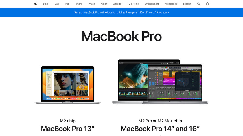 MacBook Pro Landing Page