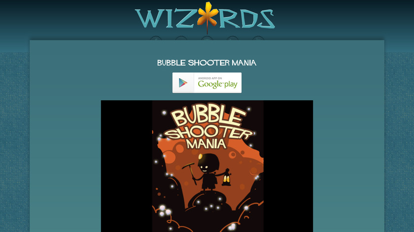 Bubble Shooter Mania Landing Page
