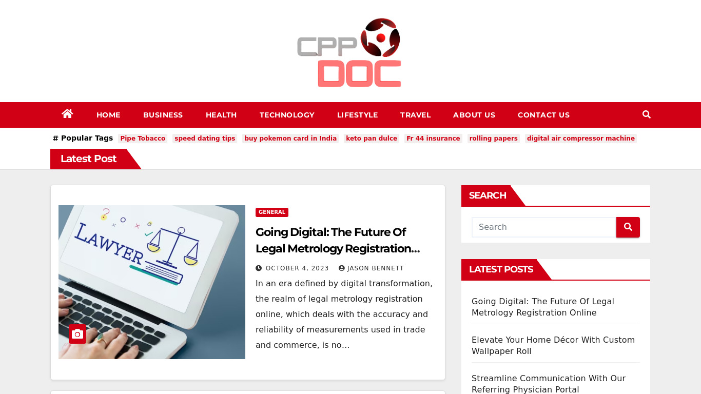 CppDoc Landing page