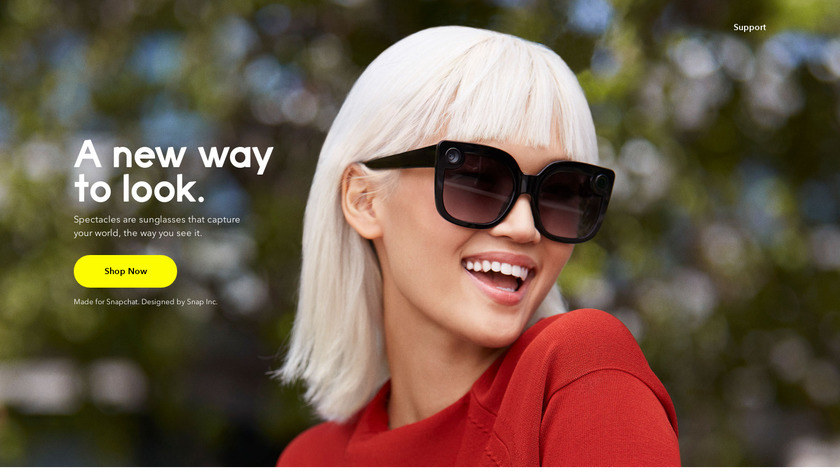 Spectacles Landing Page