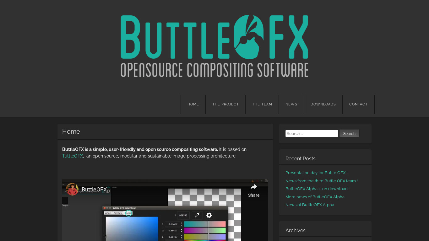ButtleOFX Landing page