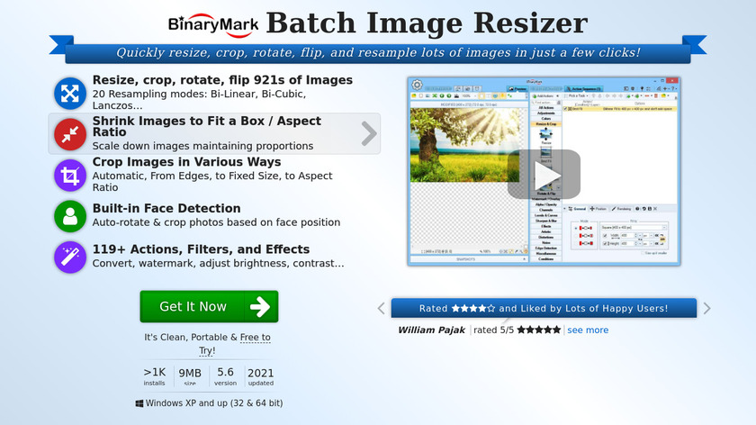Batch Image Resizer Landing Page