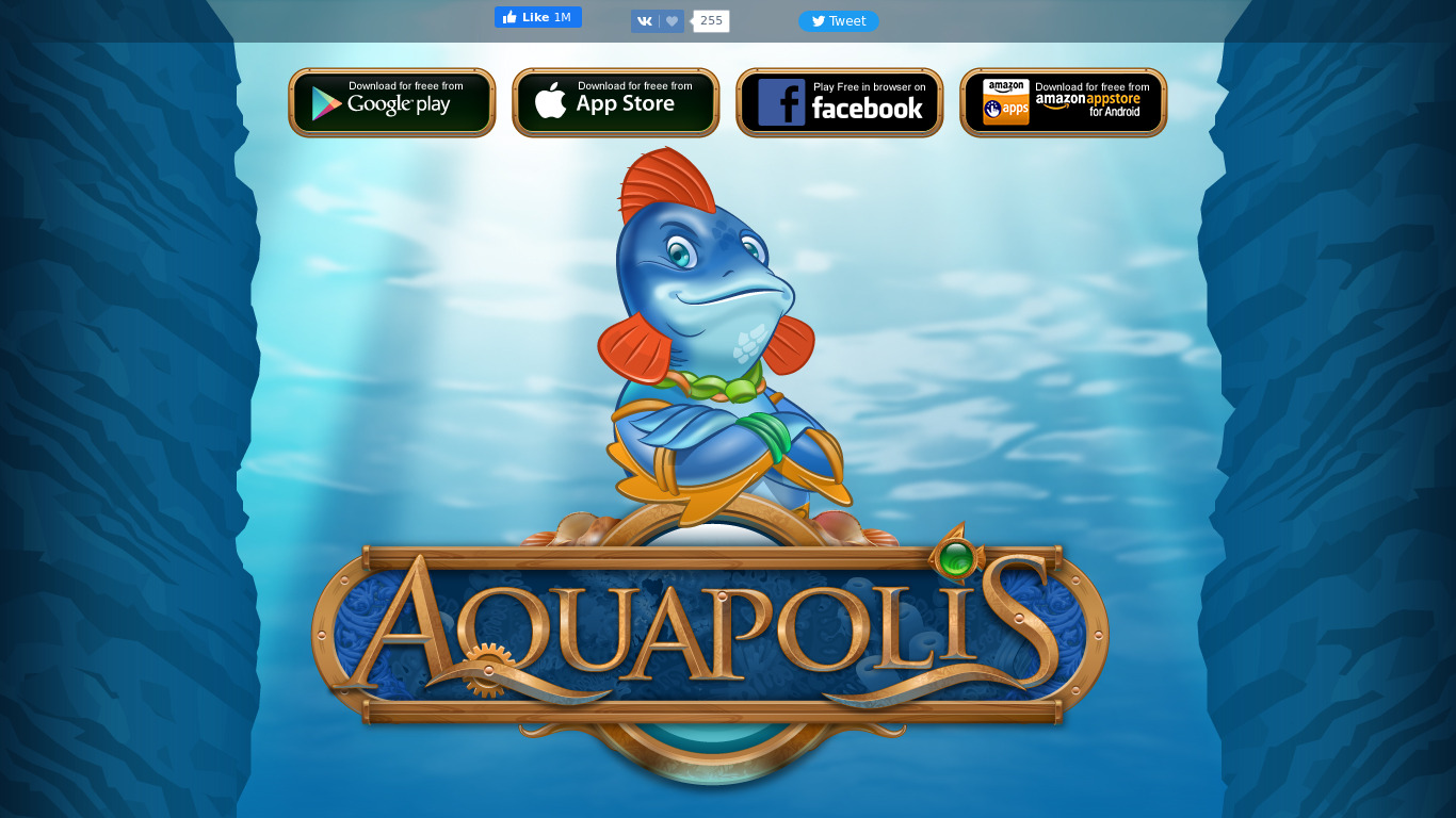 Aquapolis Landing page