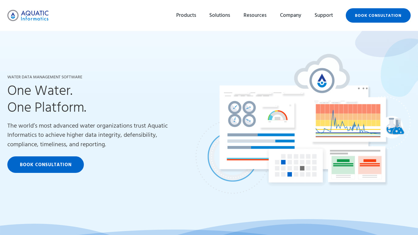 AQUARIUS Landing page