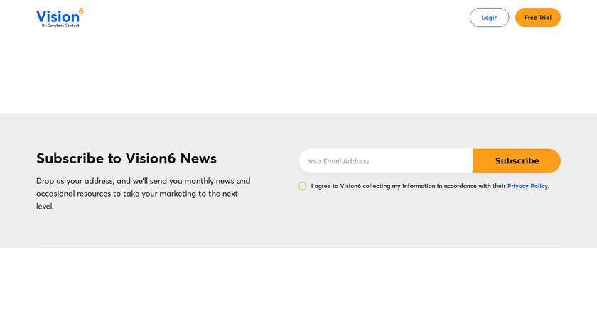 Vision6 Landing Page