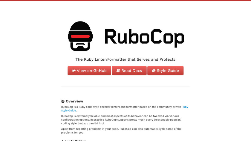 RuboCop Landing Page