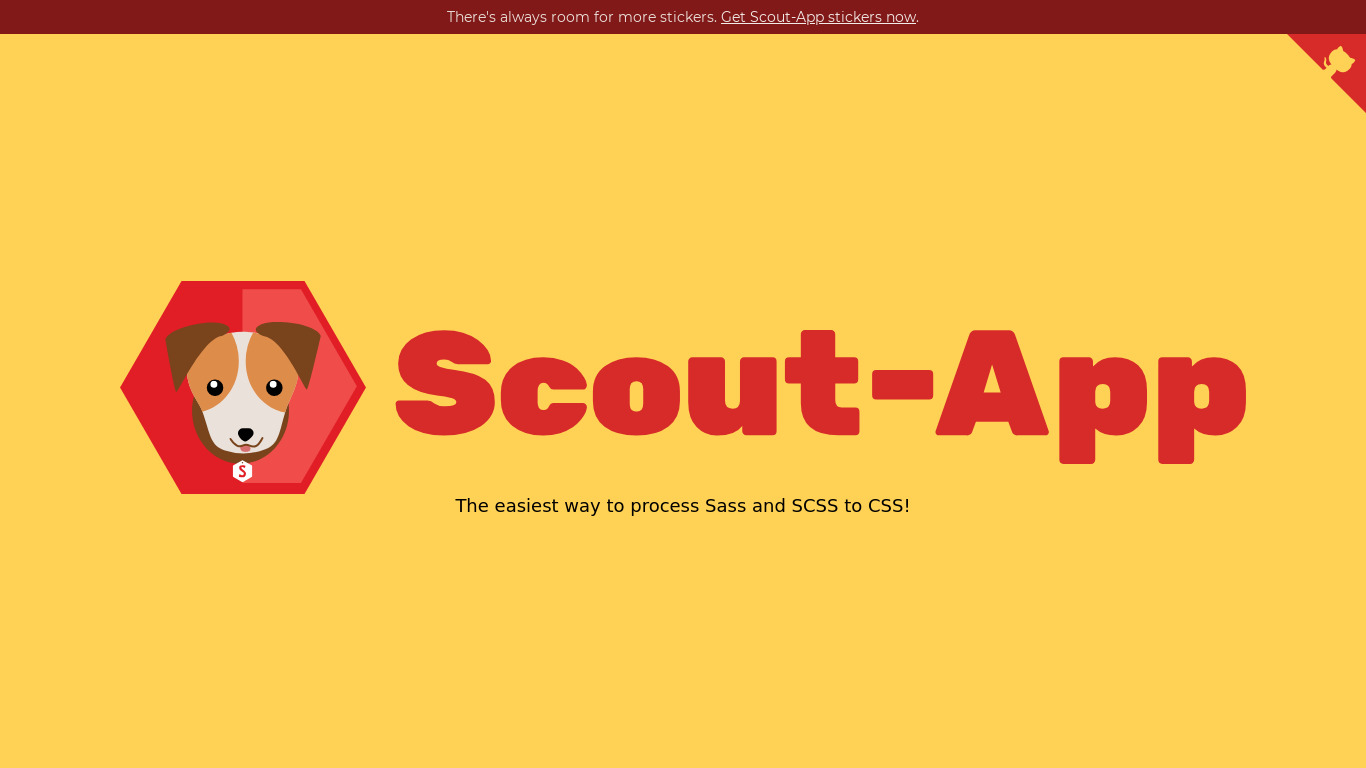 Scout-App Landing page