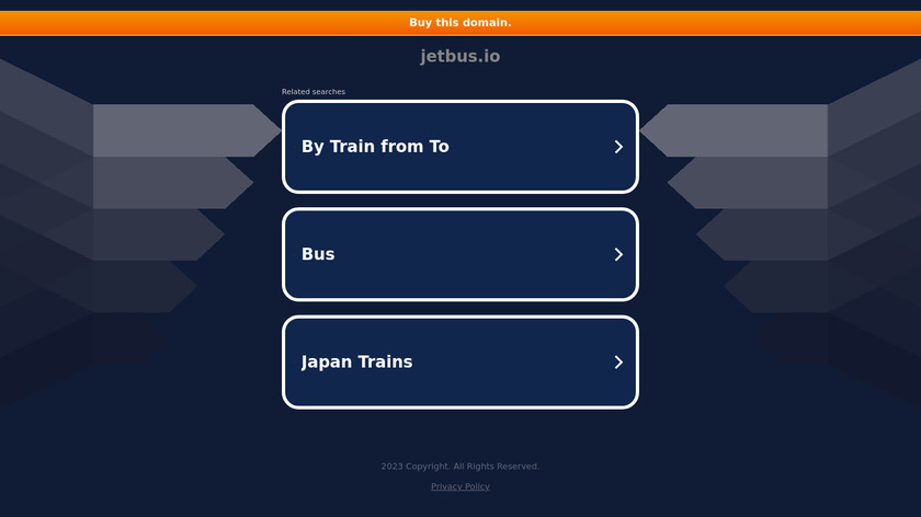 Jetbus.io Landing Page