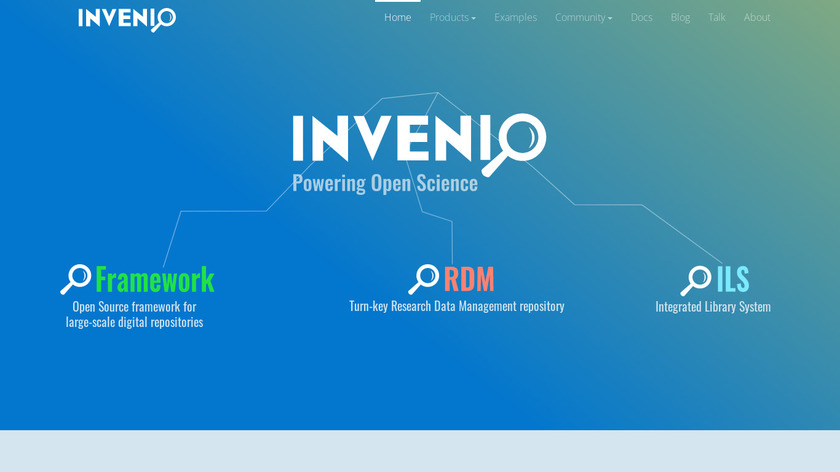 Invenio Landing Page