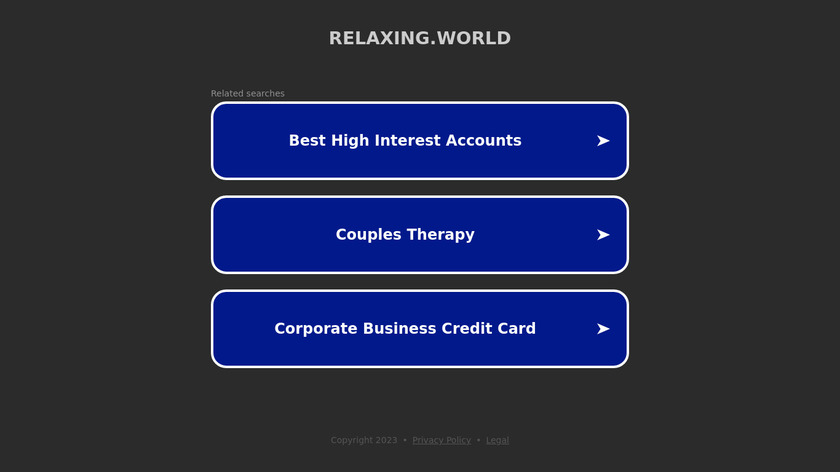 Relaxing World Landing Page