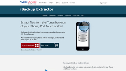 iBackup Extractor screenshot