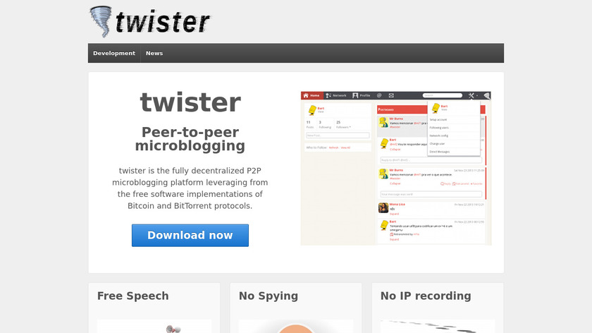 Twister Landing Page