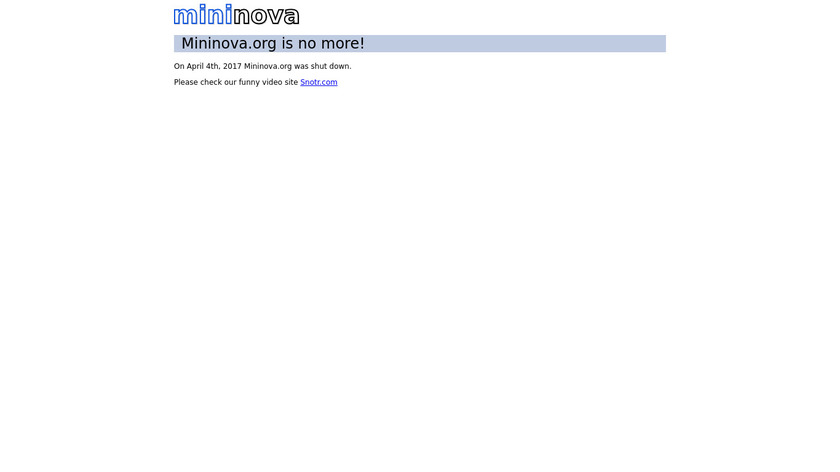 Mininova Landing Page
