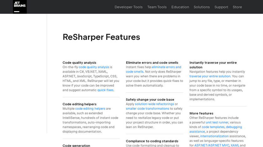 ReSharper Landing Page