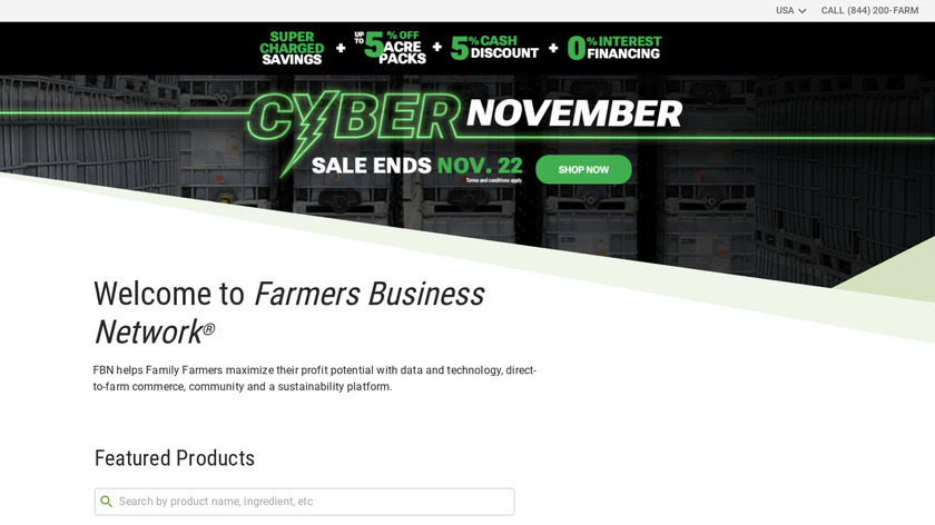 Farmers Business Network Landing Page