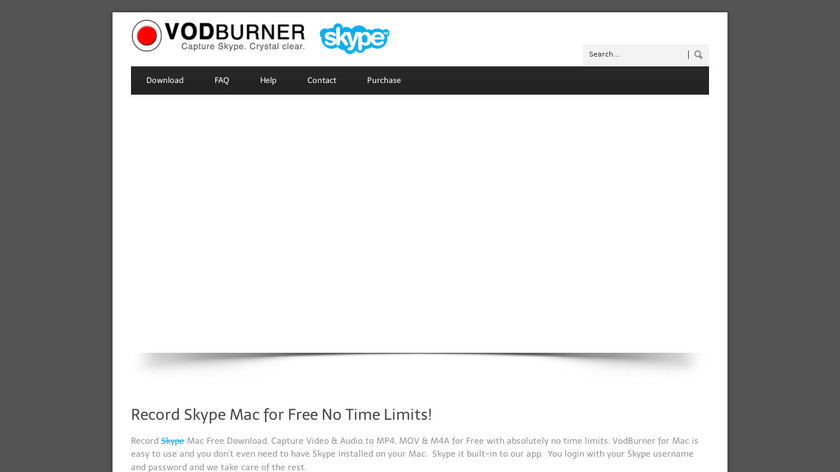 VodBurner Landing Page