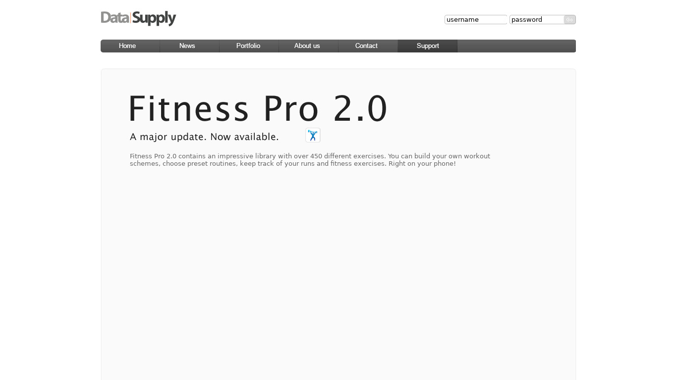 Fitness Pro Landing page