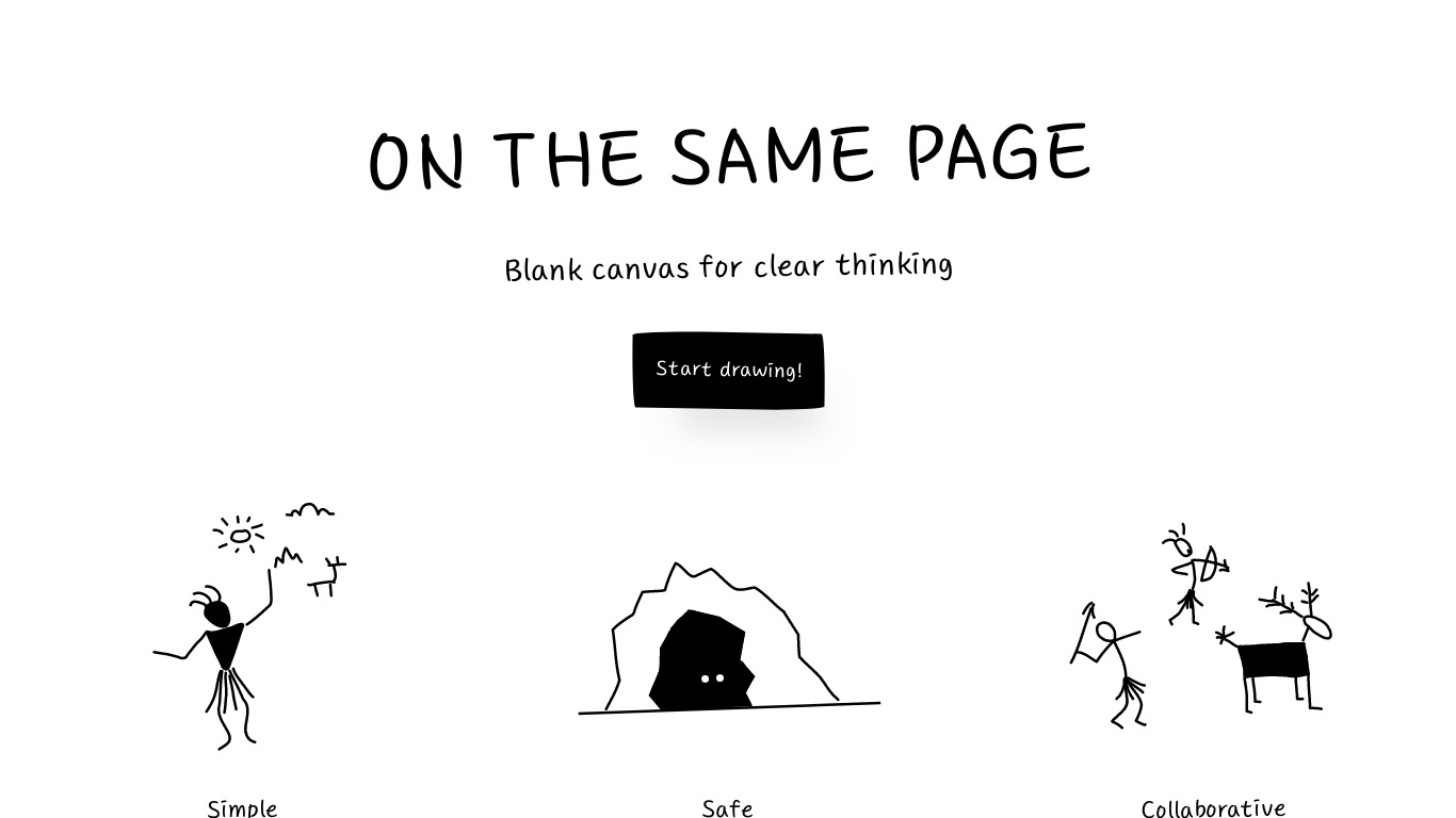 On the Same Page Landing page